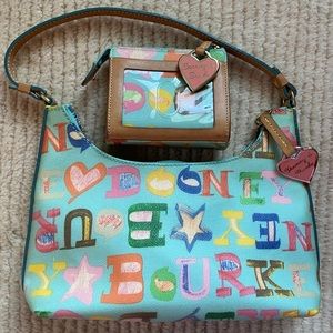 Authentic Dooney & Bourke Doodle Purse & ID Wallet